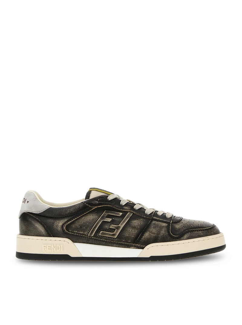 BLACK LEATHER MATCH SNEAKERS