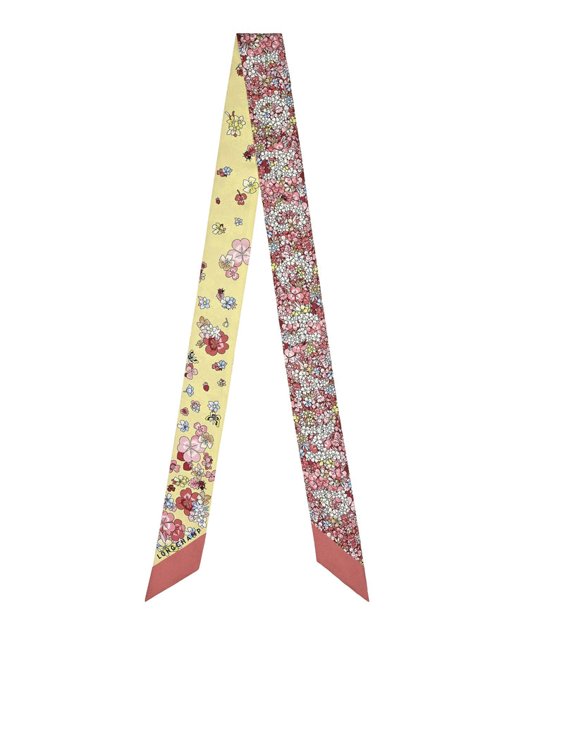 FLORAL FRISE SILK SCARF
