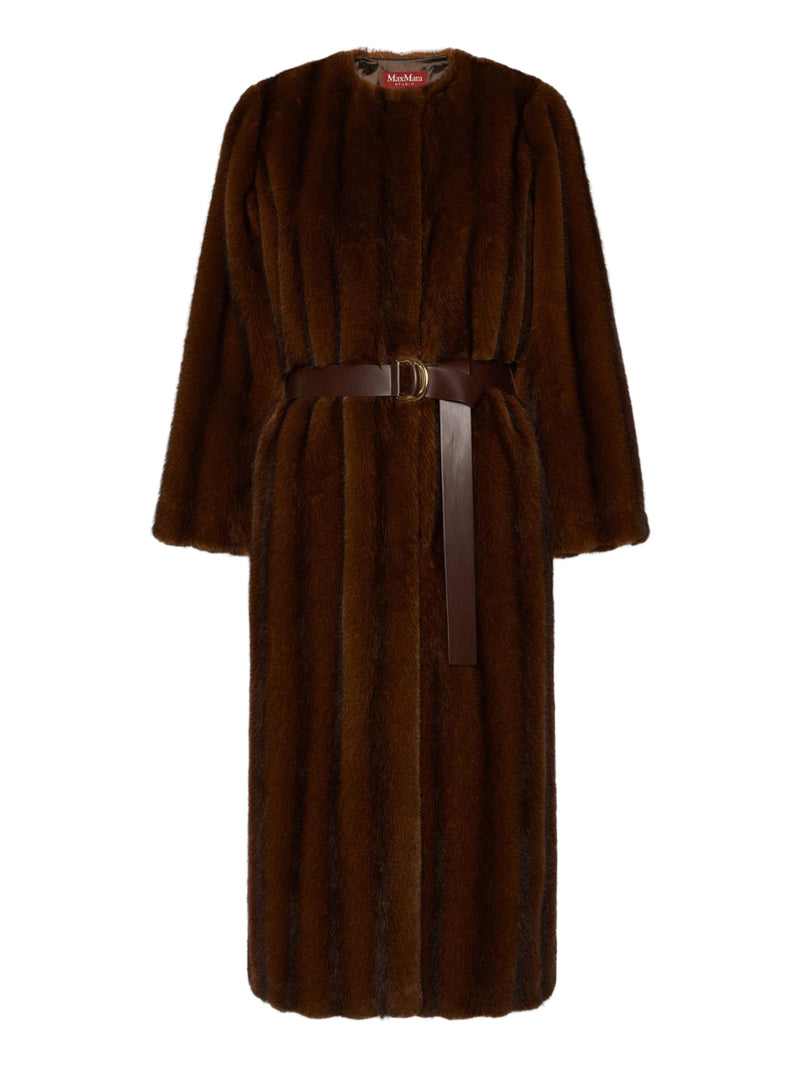 LONG COAT WITH A SOFT TEXTURE