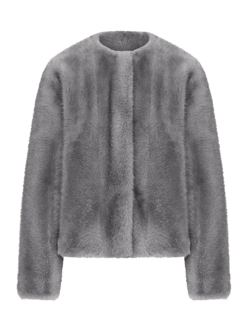 SHORT ECO FUR JACKET