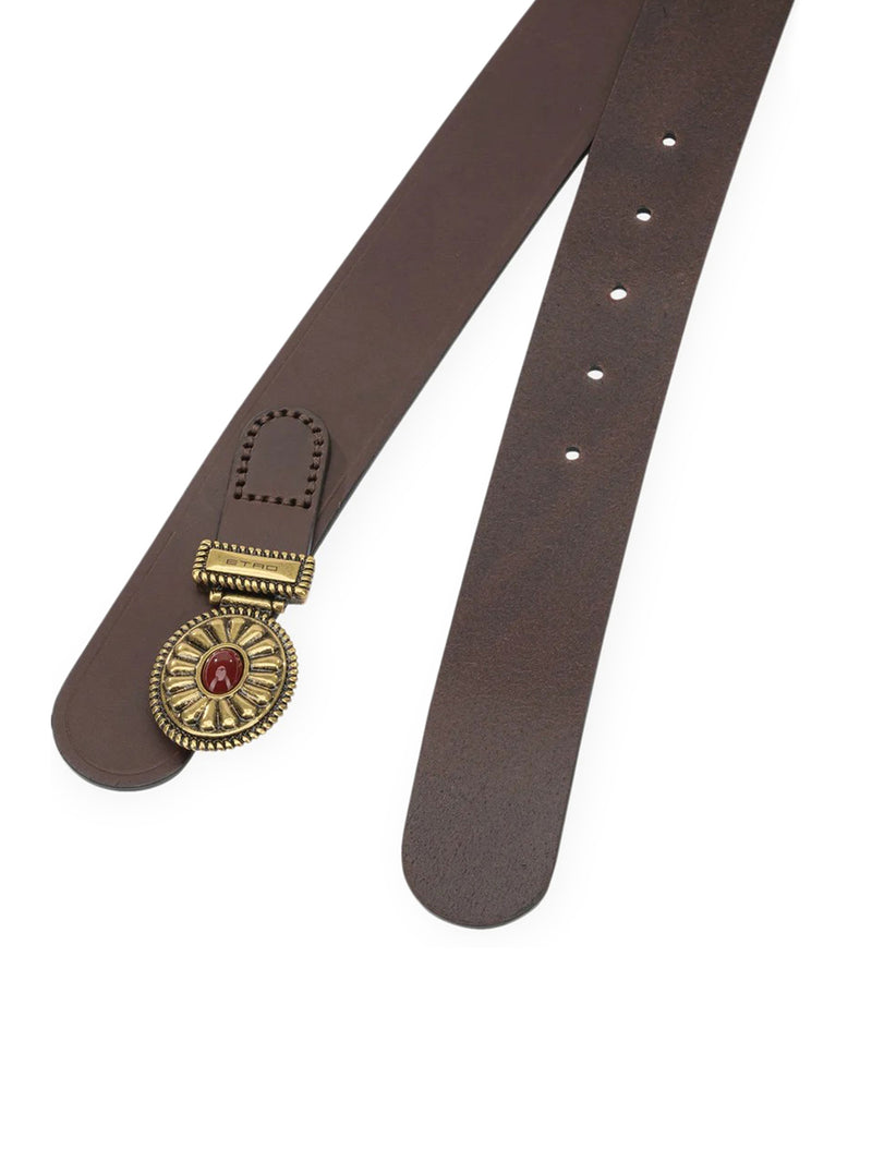 "PAISLEY" LEATHER BELT