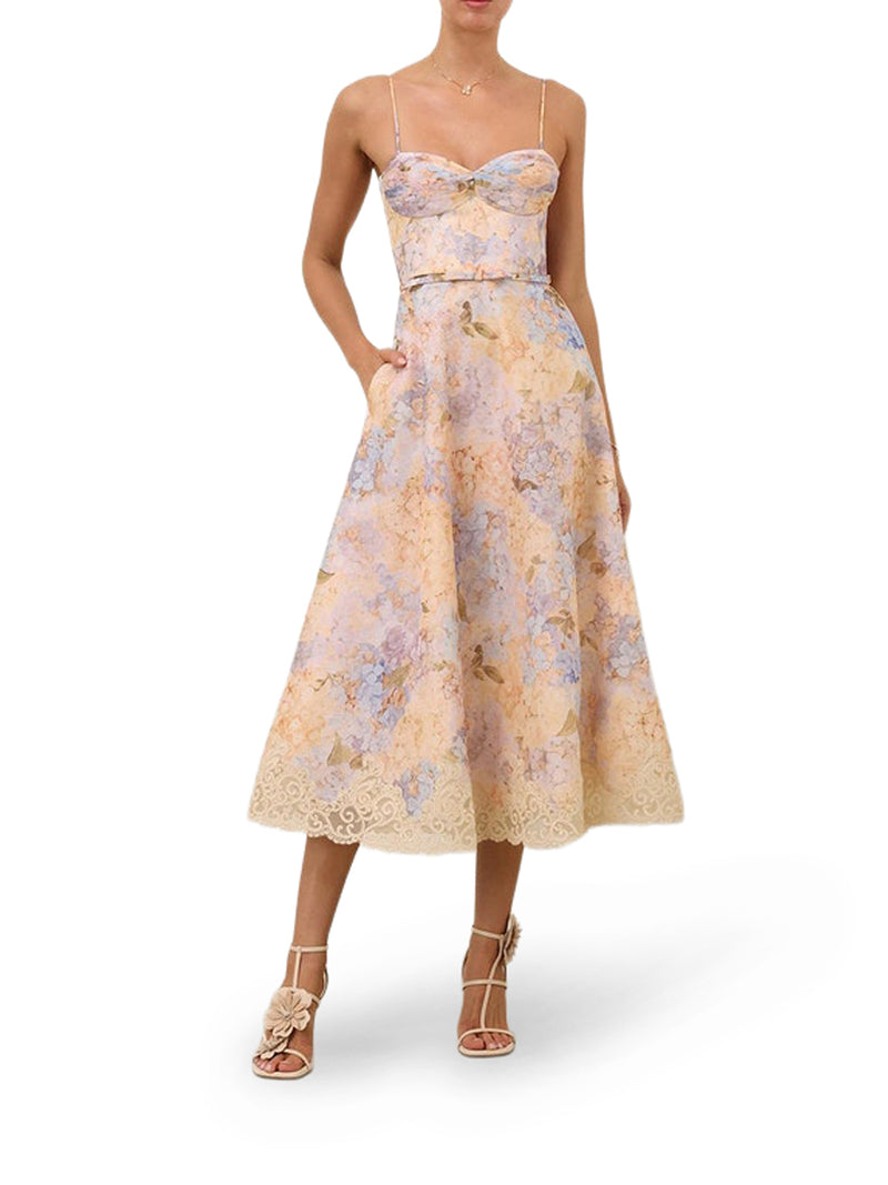 VALIANT TUCKED MIDI DRESS
