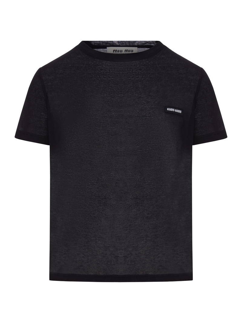 RIBBED JERSEY T-SHIRT