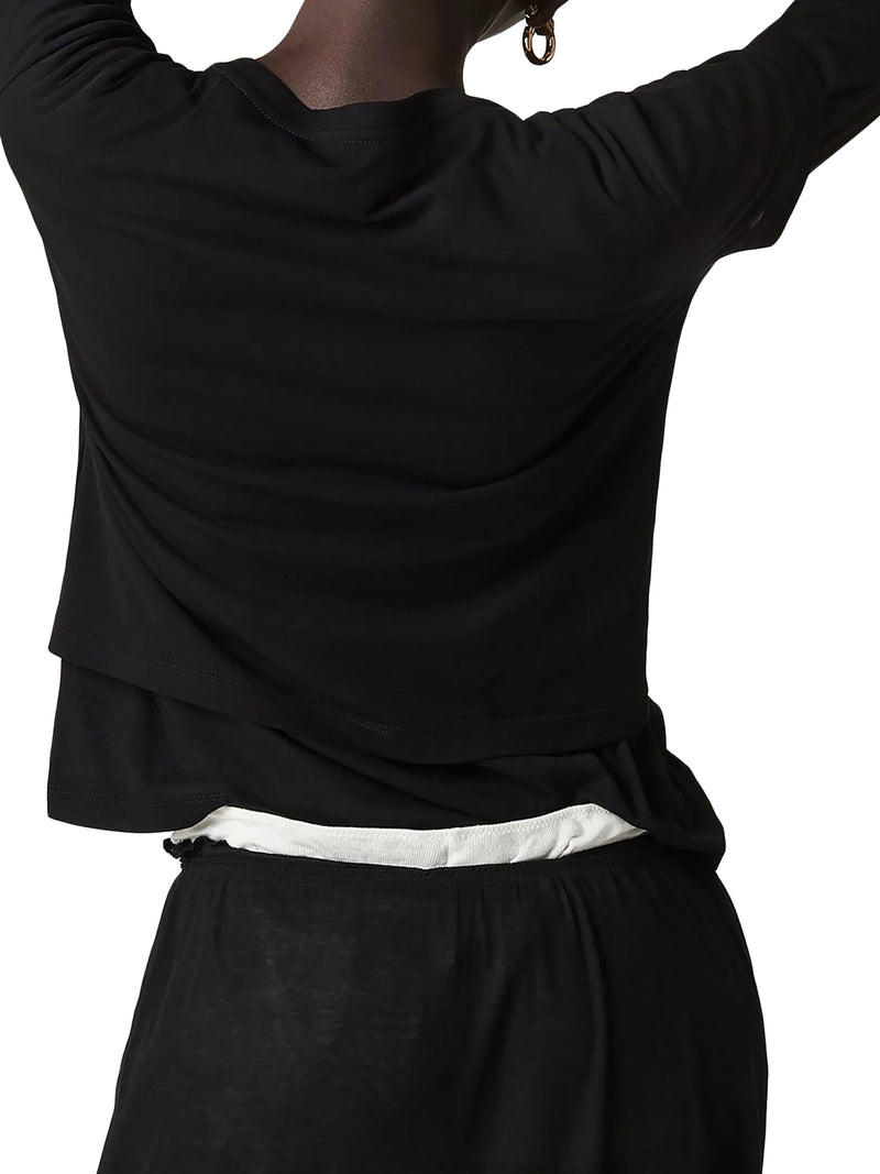 RIBBED JERSEY T-SHIRT