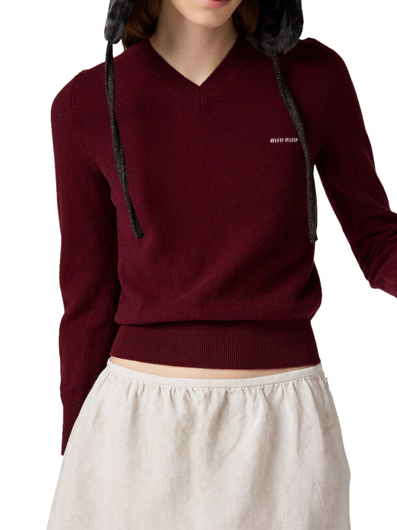 V-NECK WOOL SWEATER