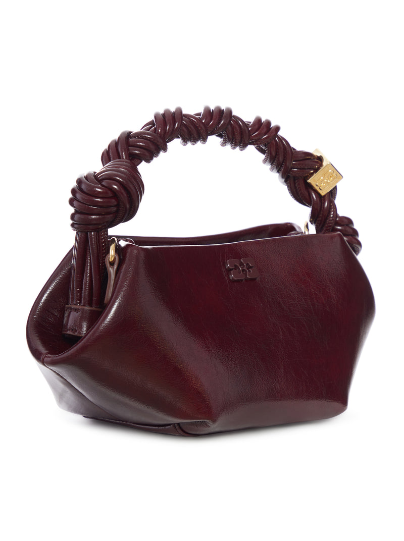 CRACKLED LEATHER MINI BOU BAG