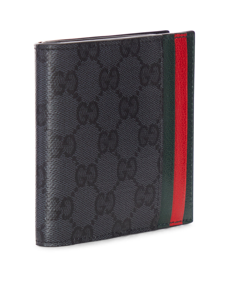 BI-FOLD WALLET WITH CARD SLOT AND WEB RIBBON