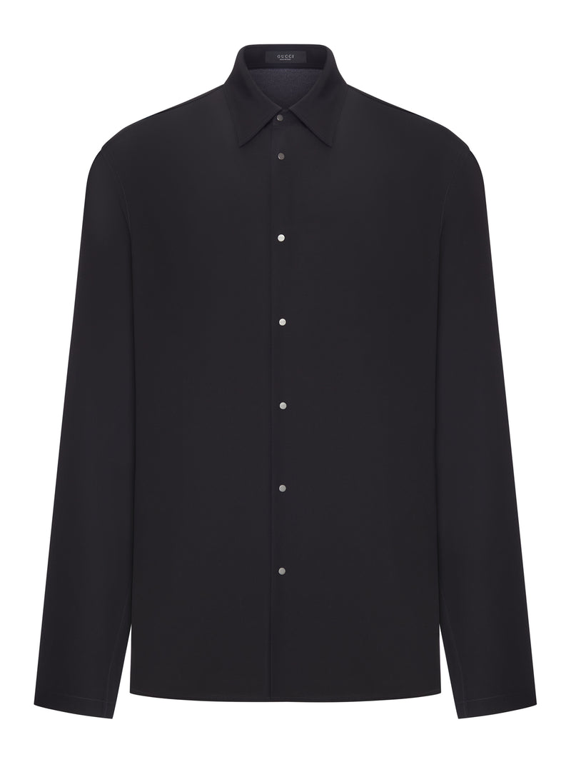 BLACK SILK SHIRT