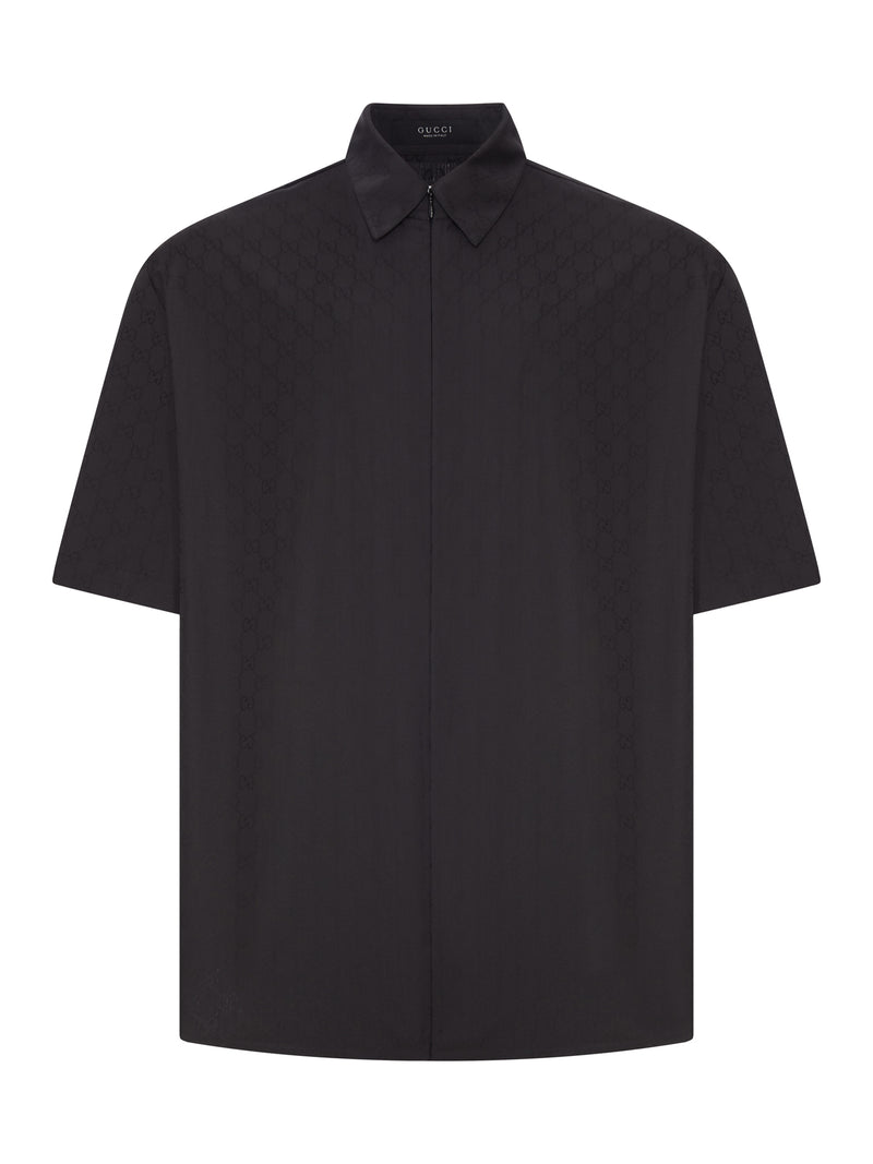 GG COTTON POPLIN ZIP SHIRT