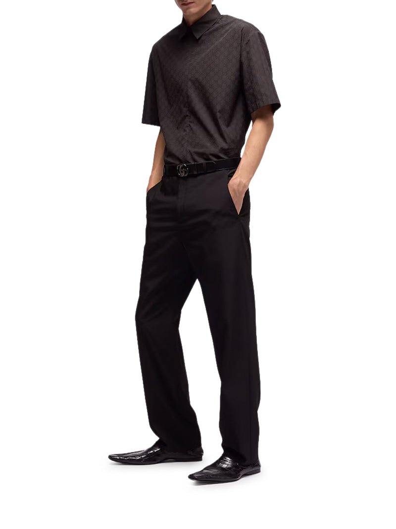GG COTTON POPLIN ZIP SHIRT