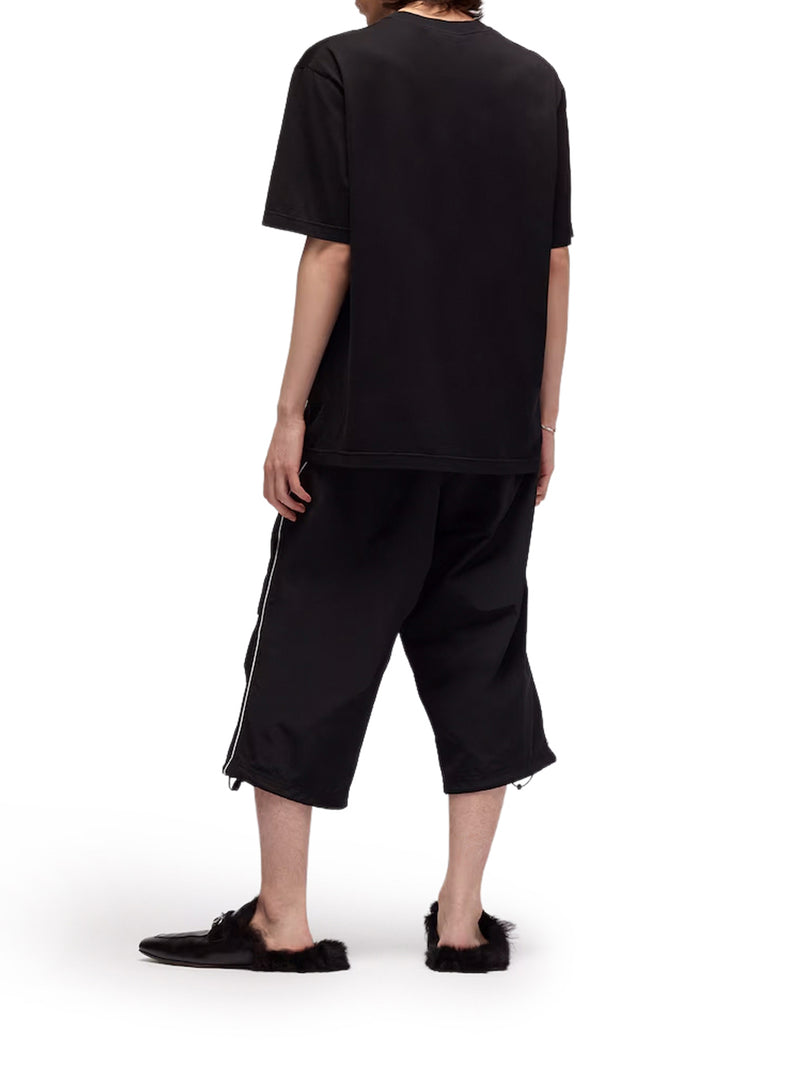 COTTON T-SHIRT WITH TONAL WEB STRIPE