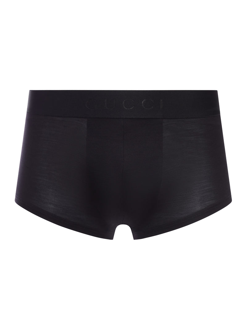 LIGHTWEIGHT SILK JERSEY BOXER SHORTS WITH PRINT
