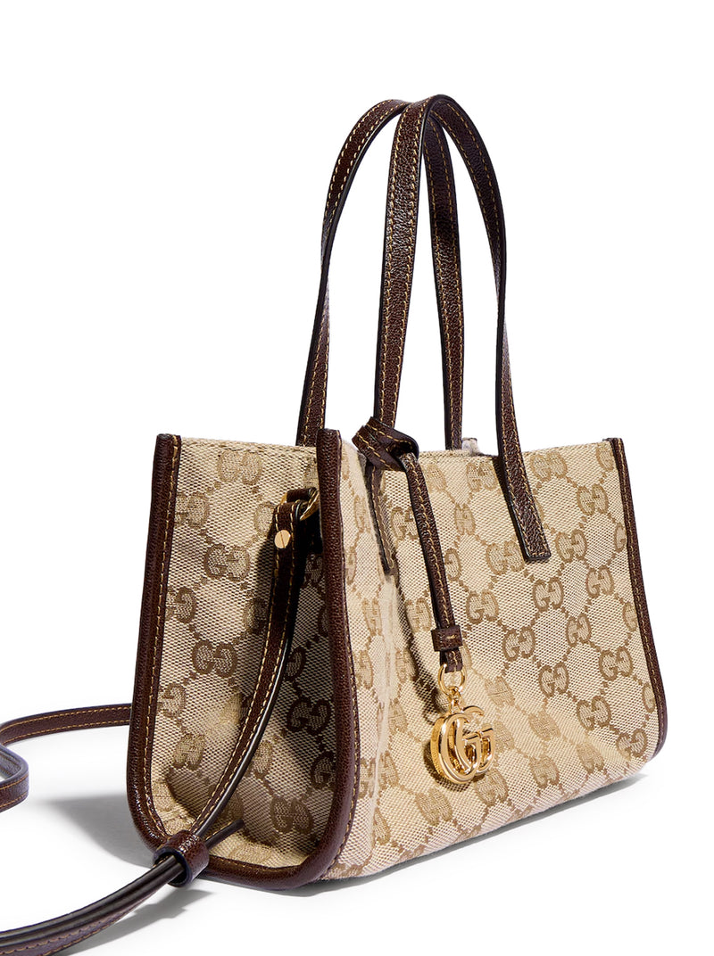 SMALL TOTE BAG WITH DOUBLE G CHARM