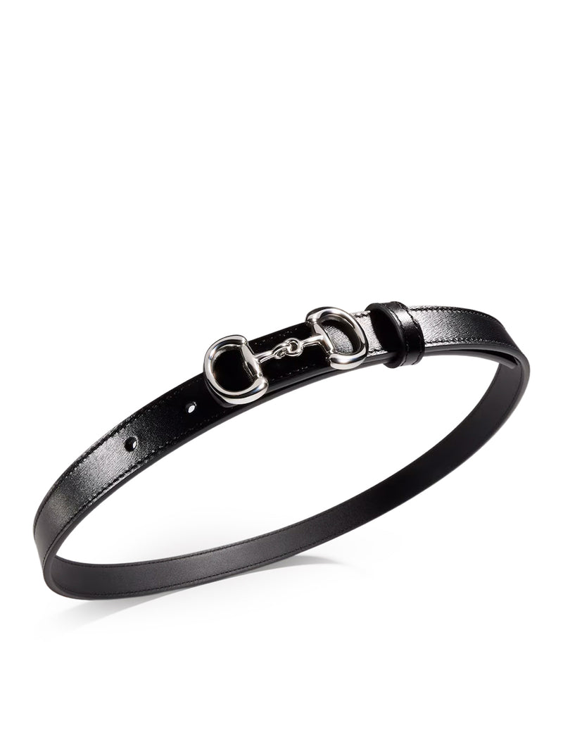 SLIM BELT WITH HORSEBIT BUCKLE