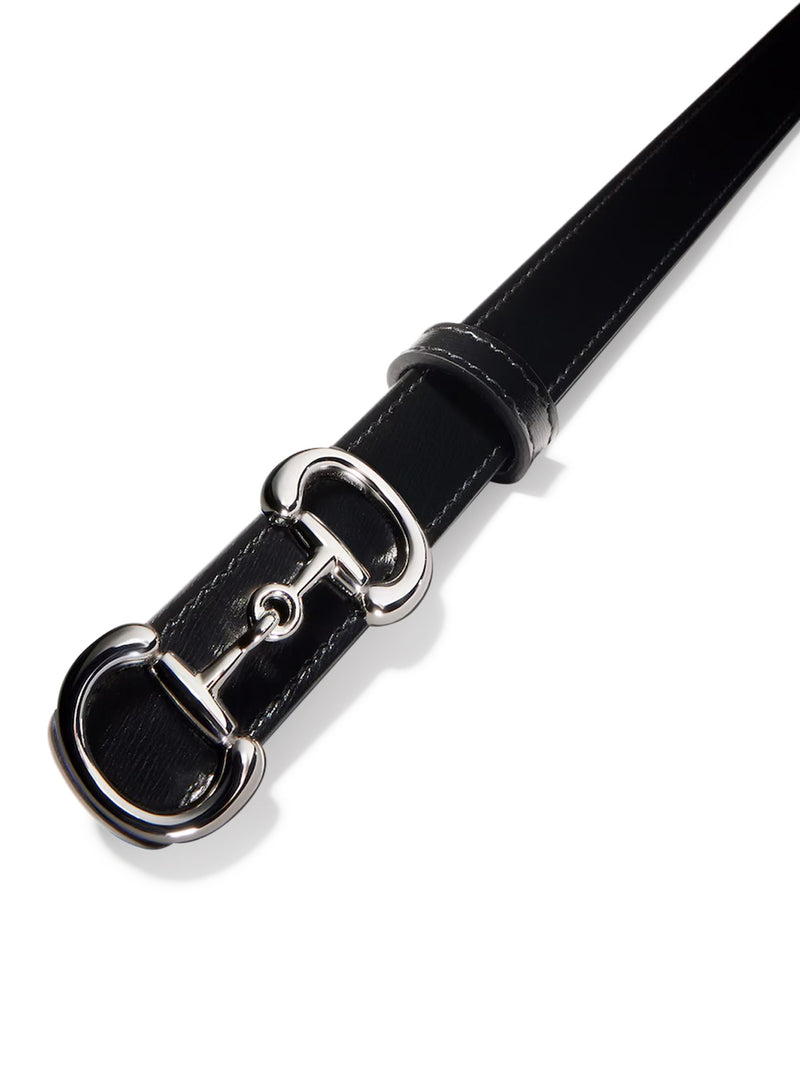 SLIM BELT WITH HORSEBIT BUCKLE