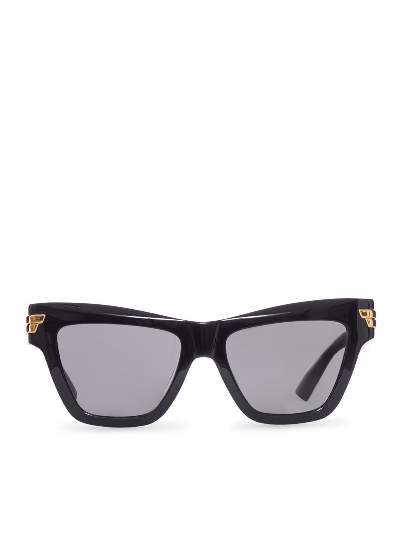 GLOSSY ACETATE CAT-EYE SUNGLASSES