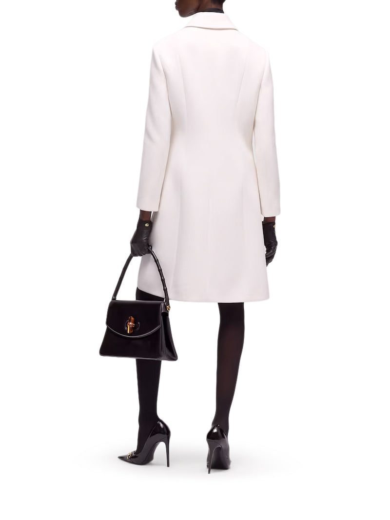 WOOL NATTÉ COAT WITH DOUBLE G BUTTON
