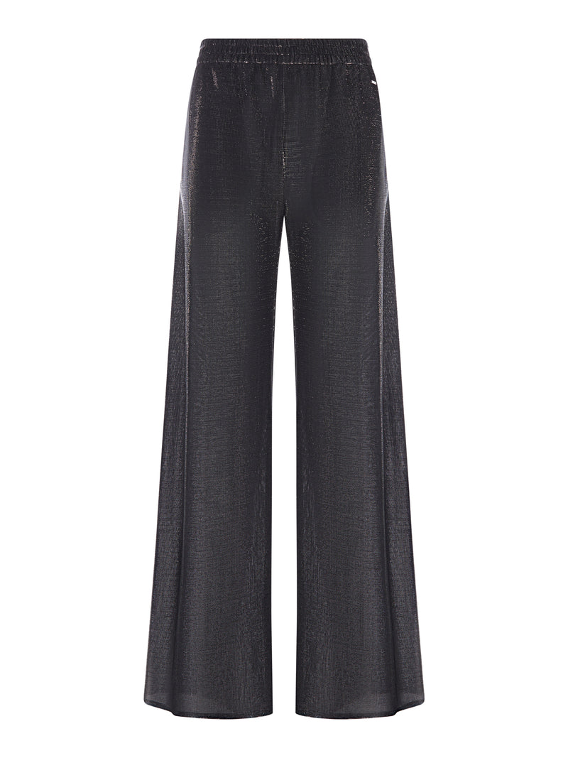 IRIDESCENT-EFFECT JERSEY TROUSERS