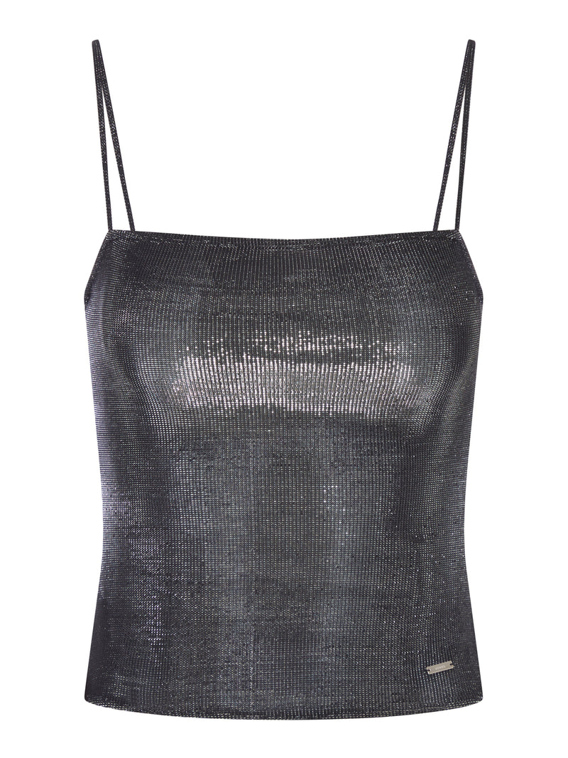 JERSEY TOP WITH IRIDESCENT EFFECT