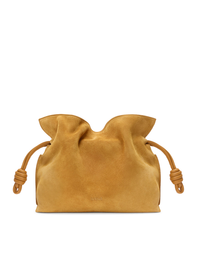 MEDIUM FLAMENCO CLUTCH IN SUEDE