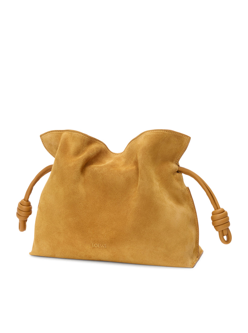 MEDIUM FLAMENCO CLUTCH IN SUEDE