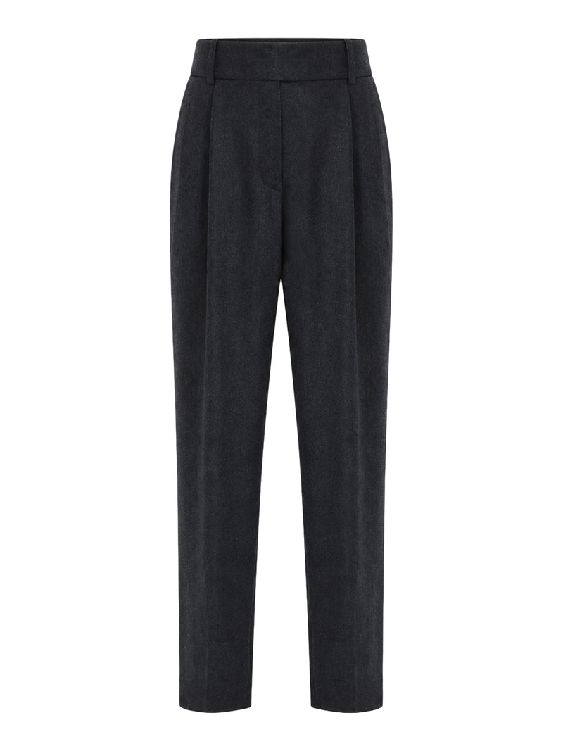 TAILORED WOOL TROUSERS WITH PLEATS