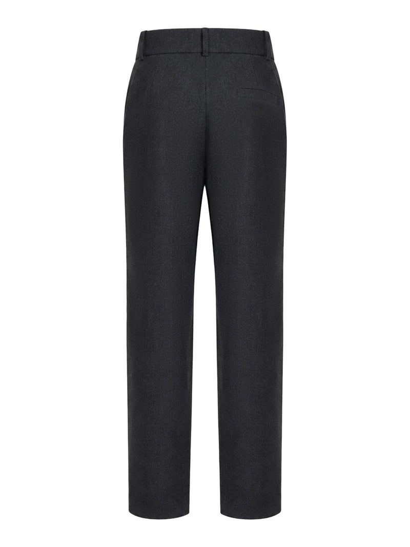 TAILORED WOOL TROUSERS WITH PLEATS