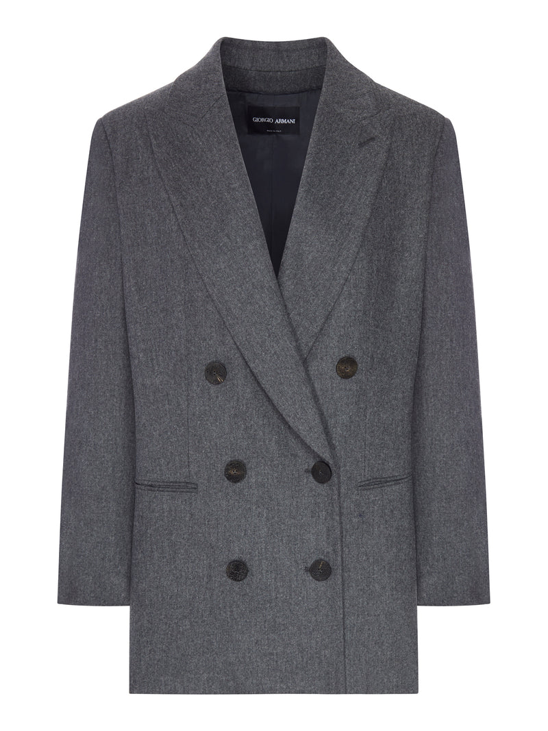 DOUBLE-BREASTED VIRGIN WOOL JACKET