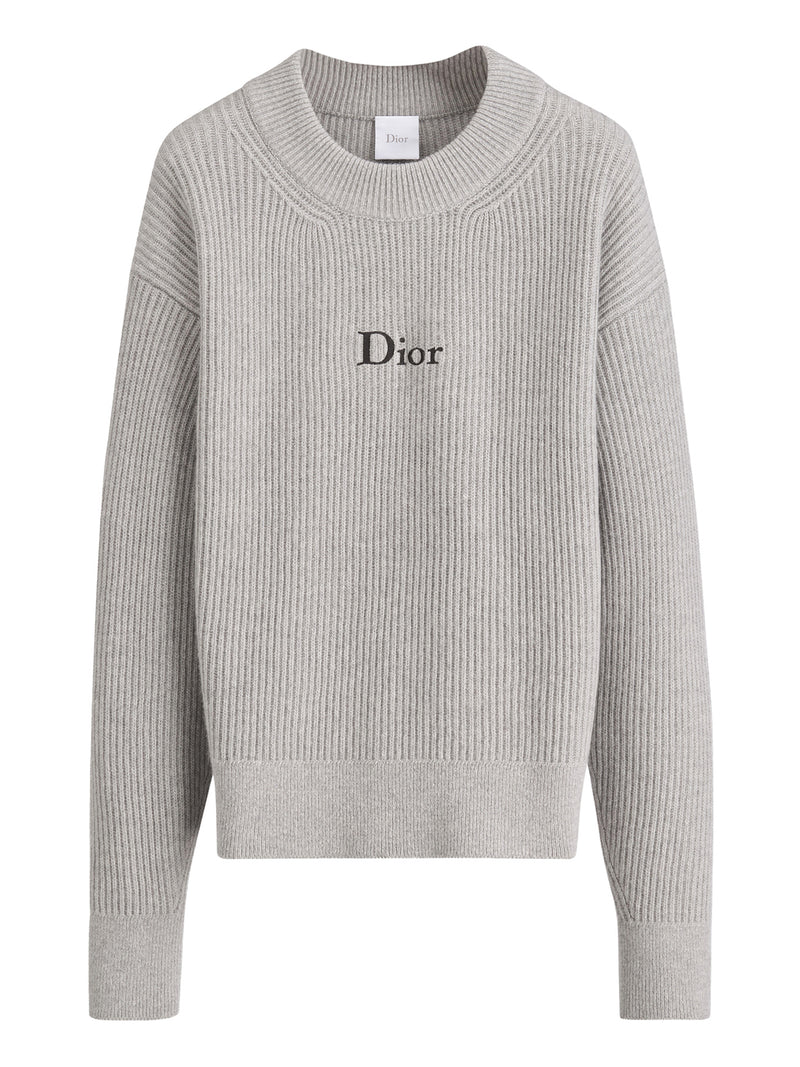 RIBBED WOOL AND CASHMERE OVERSIZED SWEATER