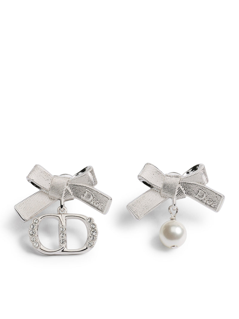 CD EARRINGS AND MATCHING SET IN SILVER-TONE METAL