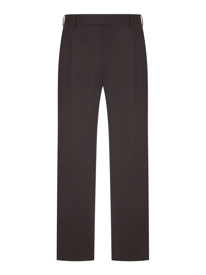 TAILORED FABRIC TROUSERS WITH PLEATS