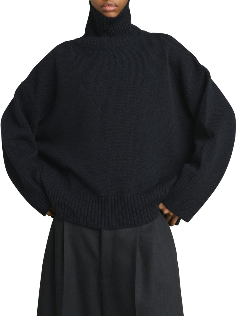 WILLIAM RIBBED KNIT TURTLENECK SWEATER