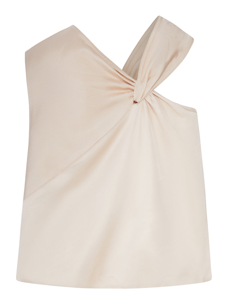 LUCIANA ONE-SHOULDER TOP WITH KNOT DETAIL