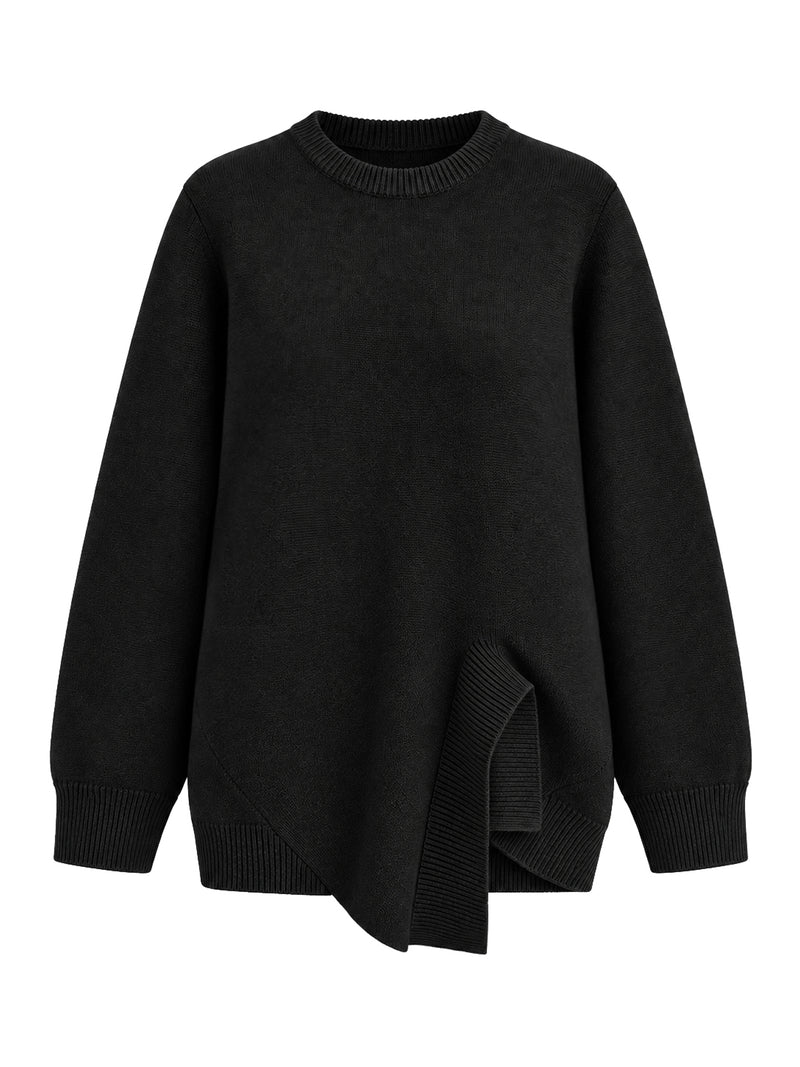 ASYMMETRIC CASHMERE SWEATER