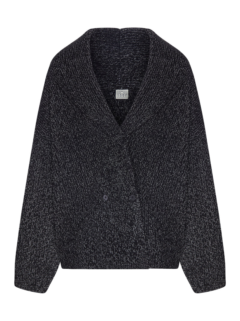 OVERSIZED CARDIGAN IN MÉLANGE KNIT