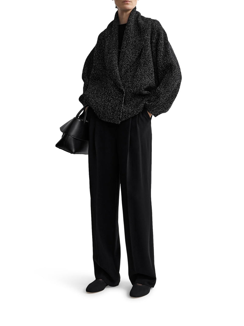 OVERSIZED CARDIGAN IN MÉLANGE KNIT