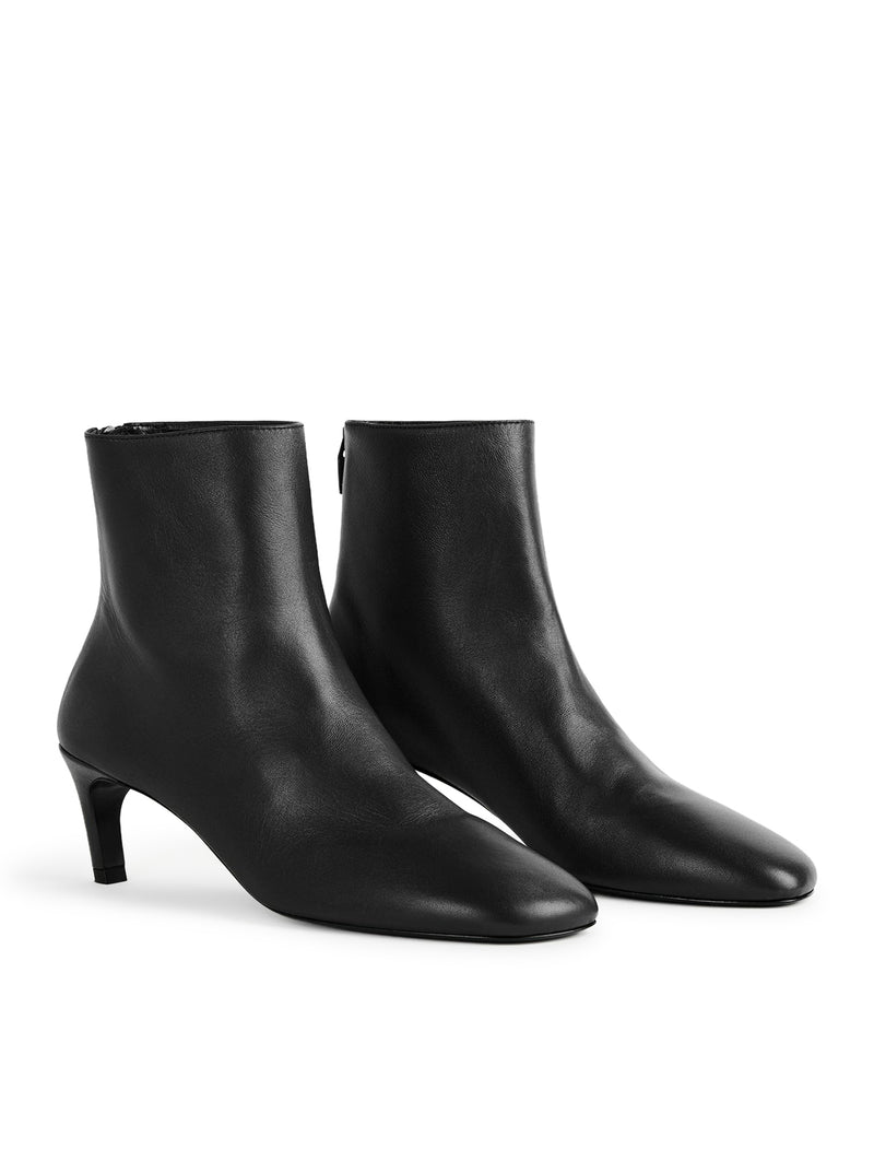 NAPPA MID-HEEL BOOTS BLACK