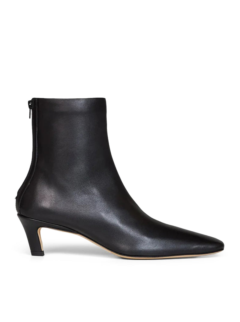 NAPPA MID-HEEL BOOTS BLACK