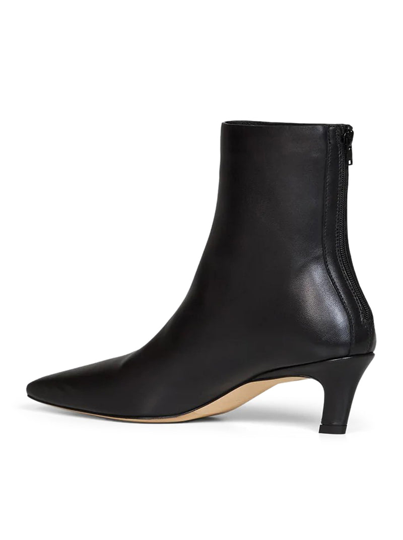 NAPPA MID-HEEL BOOTS BLACK