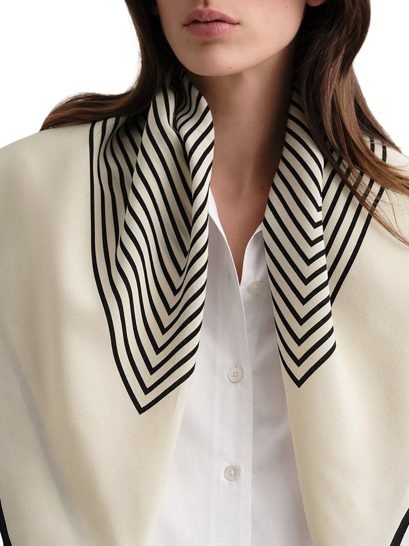 SILK SCARF WITH MONOGRAM