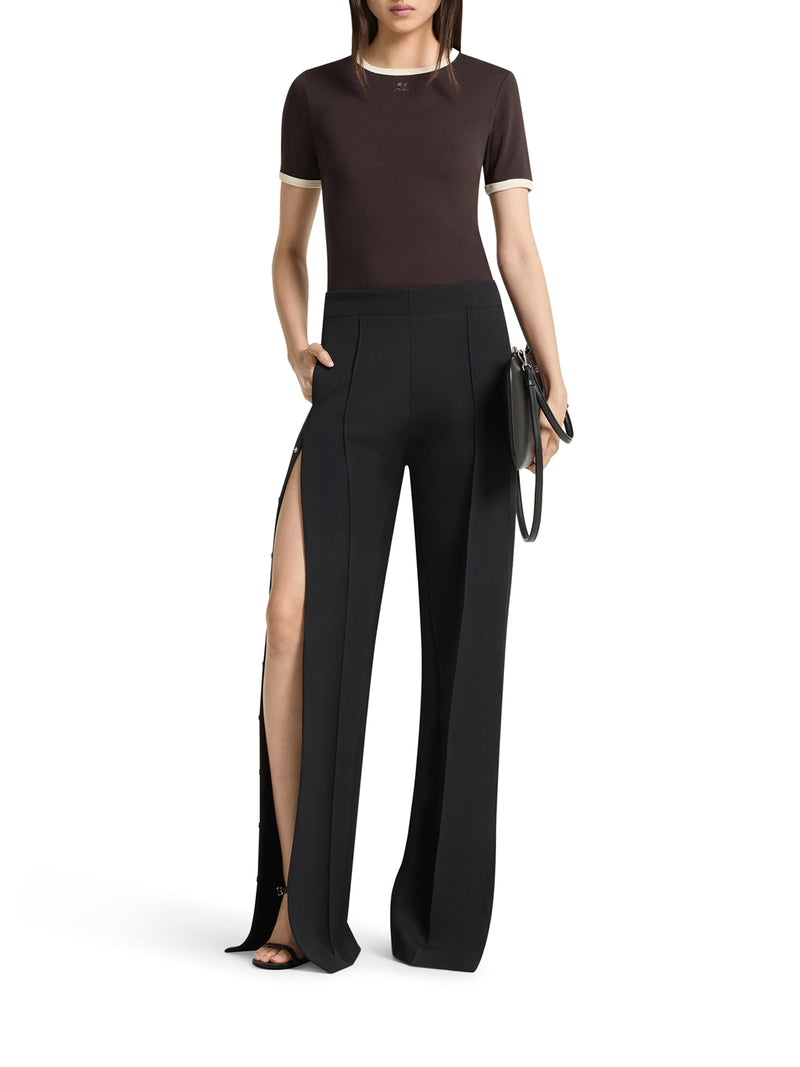 T-SHIRT WITH CONTRASTING TRIM