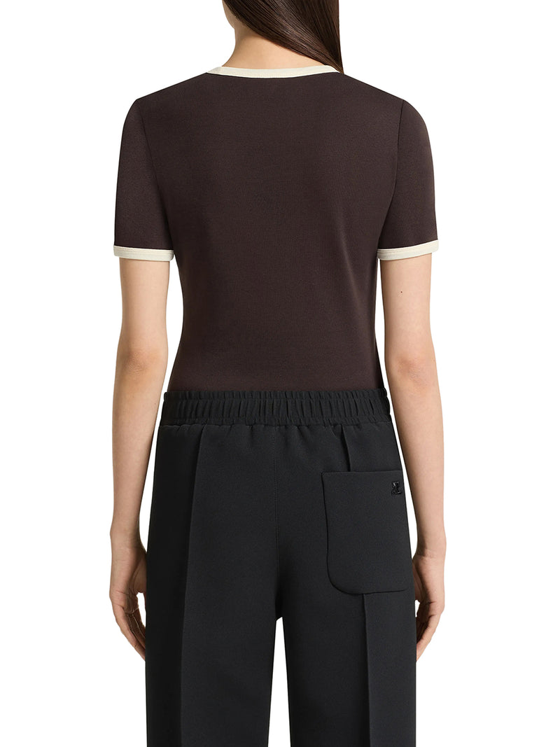 T-SHIRT WITH CONTRASTING TRIM