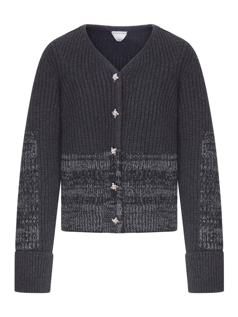 KNIT CARDIGAN WITH JEWEL BUTTONS