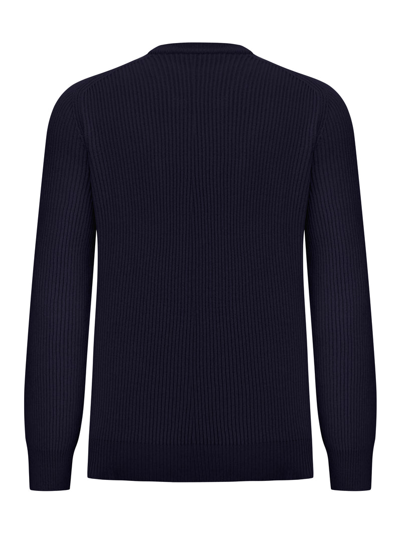 RIBBED CREW-NECK SWEATER