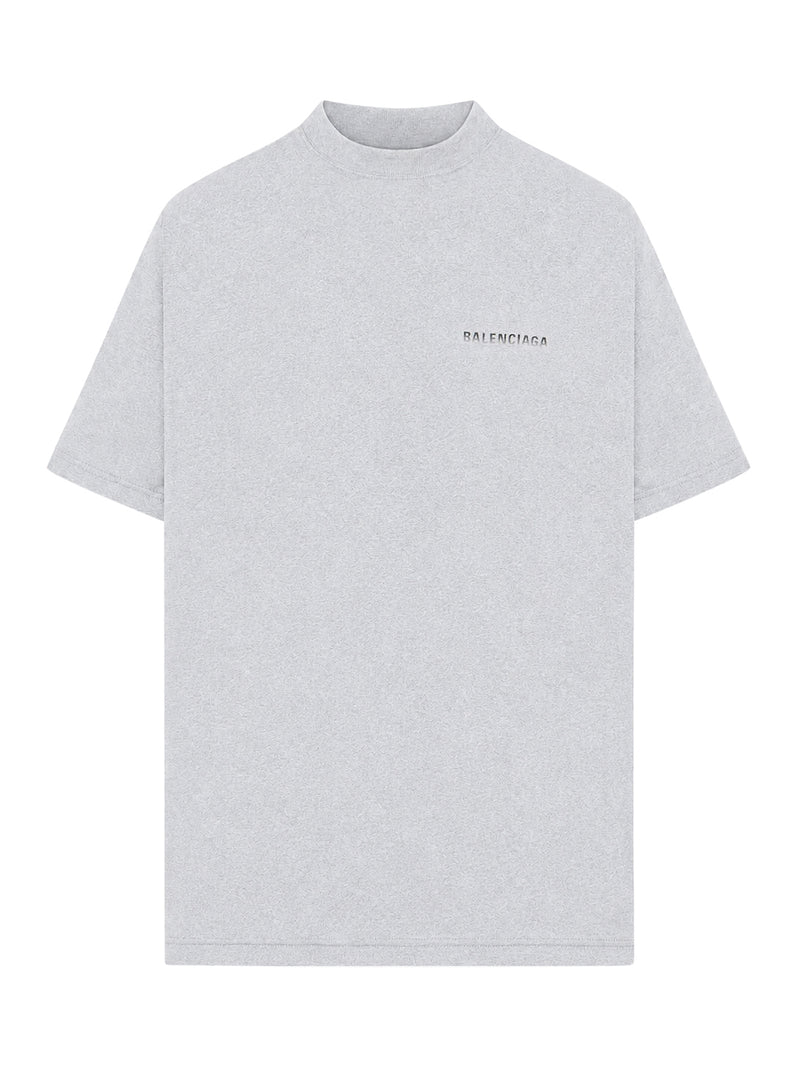 OVERSIZED T-SHIRT WITH GRADIENT PRINT ON THE BACK