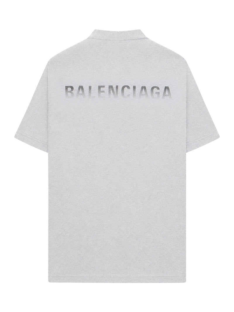 OVERSIZED T-SHIRT WITH GRADIENT PRINT ON THE BACK