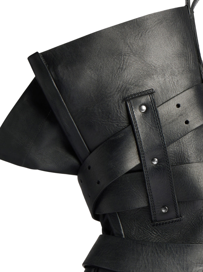 VENOM HIGH BOOTS IN BLACK CALFSKIN
