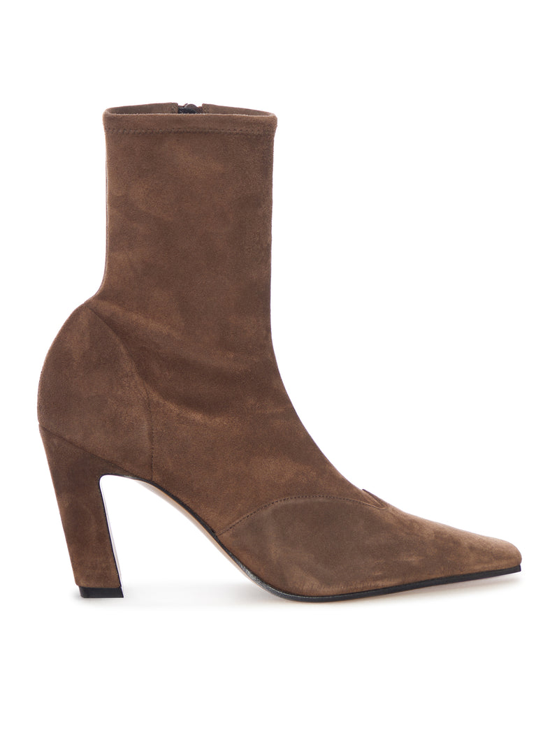 SUEDE ANKLE BOOT WITH HEEL