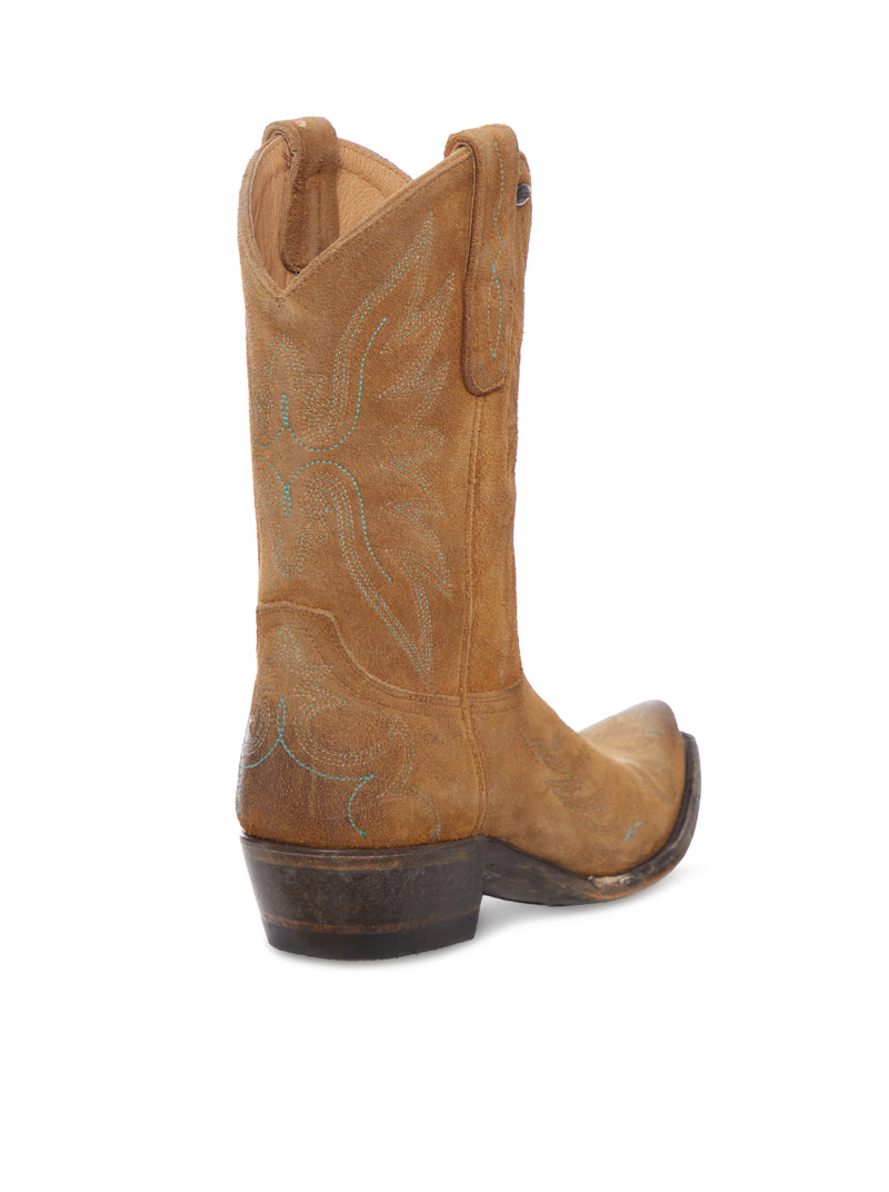 MEXICANA CAMEL SUEDE COWBOY BOOTS