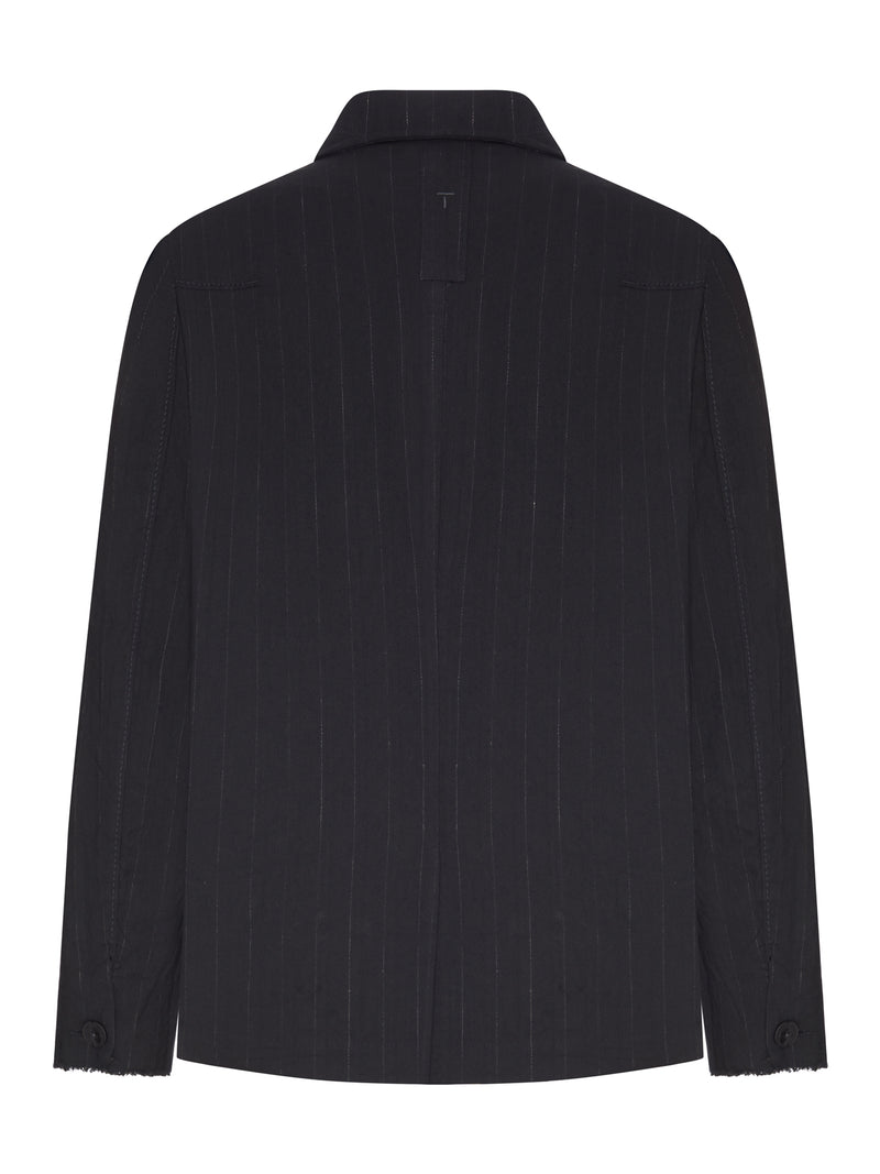 BLACK PINSTRIPED JACKET
